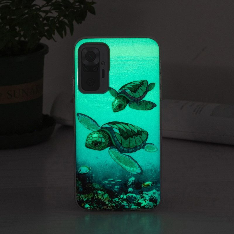 Skal För Xiaomi Redmi Note 10 Pro Fluorescerande Sköldpaddor