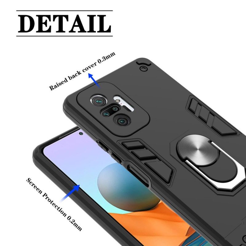 Skal För Xiaomi Redmi Note 10 Pro Lagtagbart Ringstöd I Metall