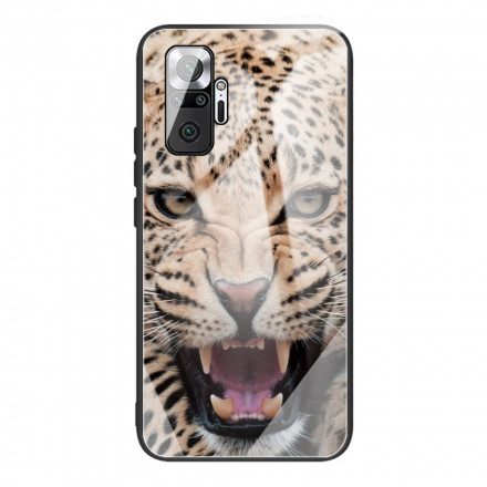 Skal För Xiaomi Redmi Note 10 Pro Leopard Härdat Glas