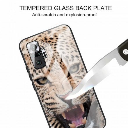 Skal För Xiaomi Redmi Note 10 Pro Leopard Härdat Glas