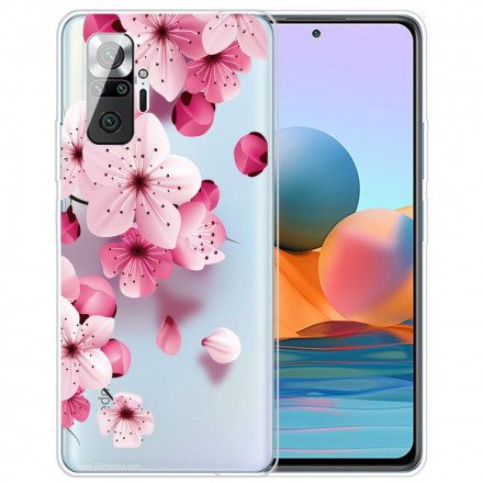 Skal För Xiaomi Redmi Note 10 Pro Små Rosa Blommor