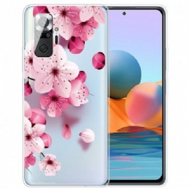 Skal För Xiaomi Redmi Note 10 Pro Små Rosa Blommor