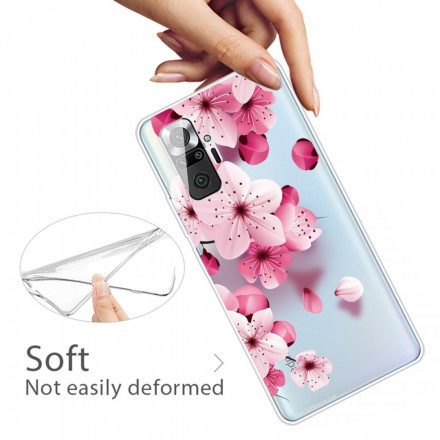 Skal För Xiaomi Redmi Note 10 Pro Små Rosa Blommor