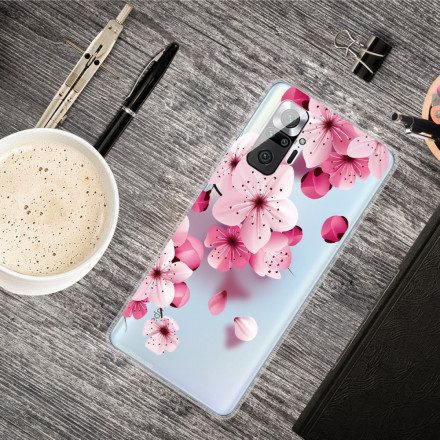 Skal För Xiaomi Redmi Note 10 Pro Små Rosa Blommor