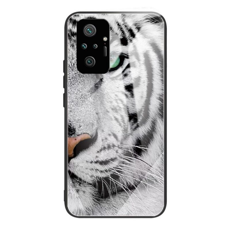 Skal För Xiaomi Redmi Note 10 Pro Tiger Härdat Glas