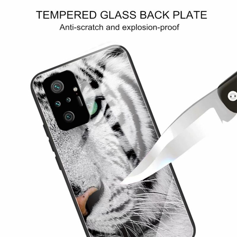 Skal För Xiaomi Redmi Note 10 Pro Tiger Härdat Glas