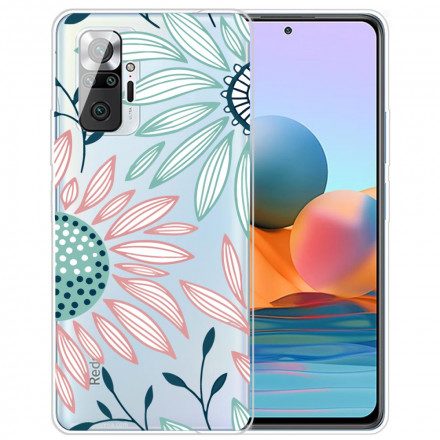 Skal För Xiaomi Redmi Note 10 Pro Transparent En Blomma