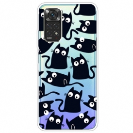 Skal För Xiaomi Redmi Note 11 / 11S Flera Svarta Katter
