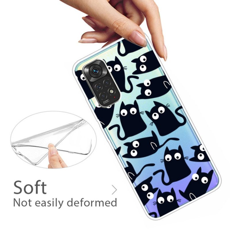 Skal För Xiaomi Redmi Note 11 / 11S Flera Svarta Katter