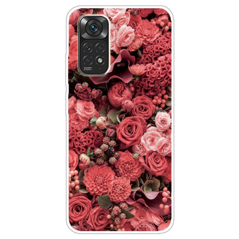 Skal För Xiaomi Redmi Note 11 / 11S Intensiva Blommor