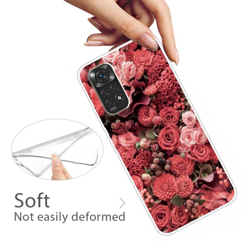 Skal För Xiaomi Redmi Note 11 / 11S Intensiva Blommor