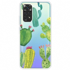 Skal För Xiaomi Redmi Note 11 / 11S Kaktus Akvarell