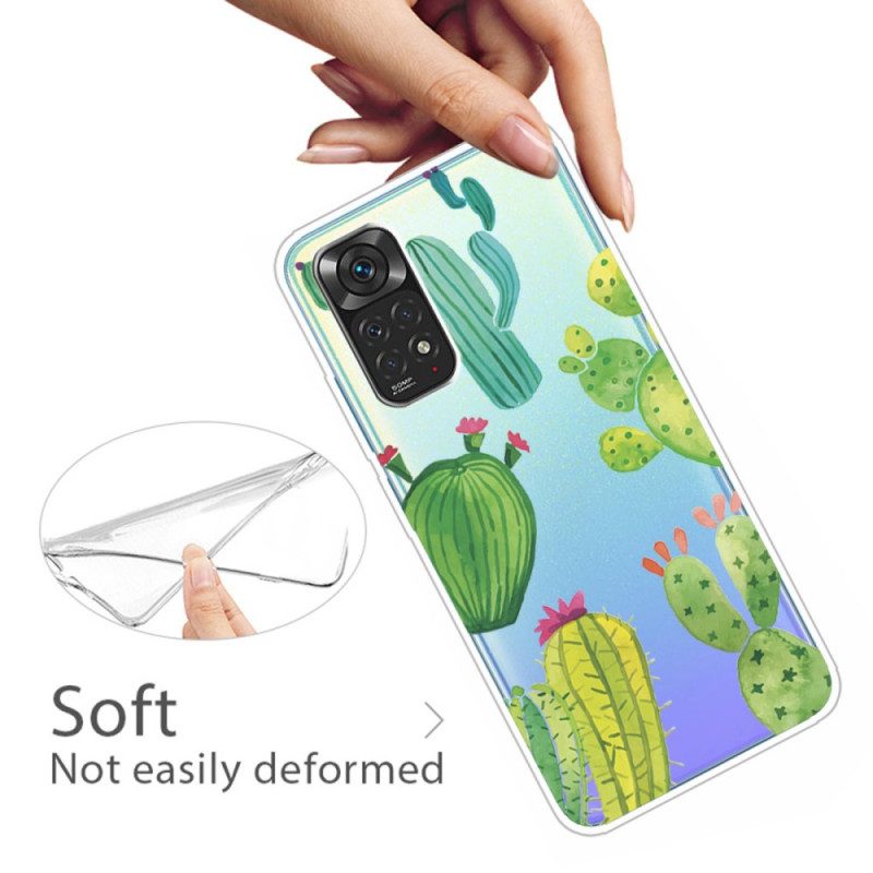Skal För Xiaomi Redmi Note 11 / 11S Kaktus Akvarell