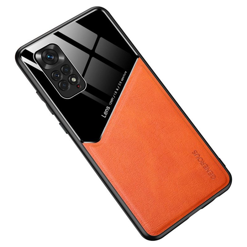 Skal För Xiaomi Redmi Note 11 / 11S Magnetisk Lädereffekt