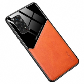 Skal För Xiaomi Redmi Note 11 / 11S Magnetisk Lädereffekt