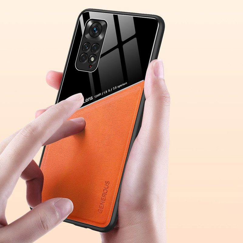 Skal För Xiaomi Redmi Note 11 / 11S Magnetisk Lädereffekt