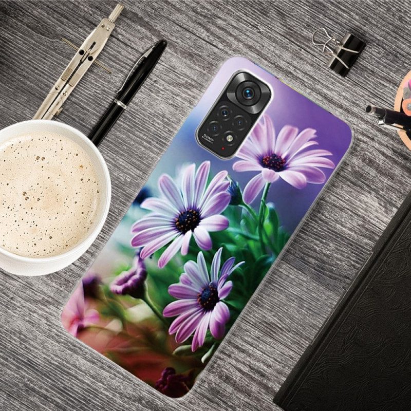 Skal För Xiaomi Redmi Note 11 / 11S Realistiska Blommor