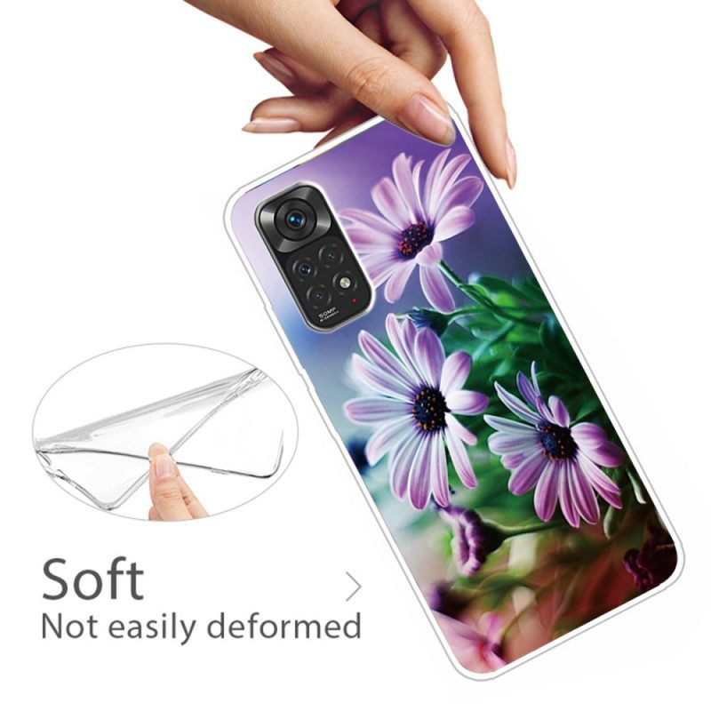 Skal För Xiaomi Redmi Note 11 / 11S Realistiska Blommor