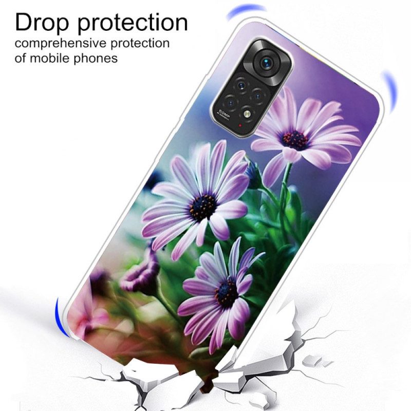 Skal För Xiaomi Redmi Note 11 / 11S Realistiska Blommor