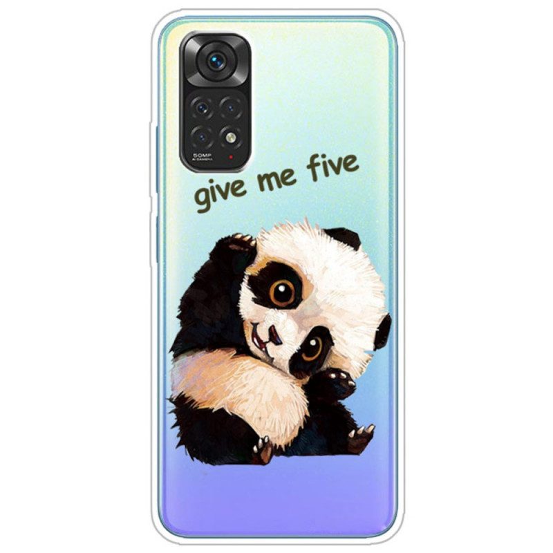 Skal För Xiaomi Redmi Note 11 / 11S Transparent Panda Ge Mig Fem