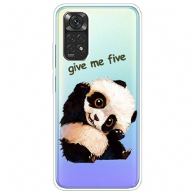 Skal För Xiaomi Redmi Note 11 / 11S Transparent Panda Ge Mig Fem