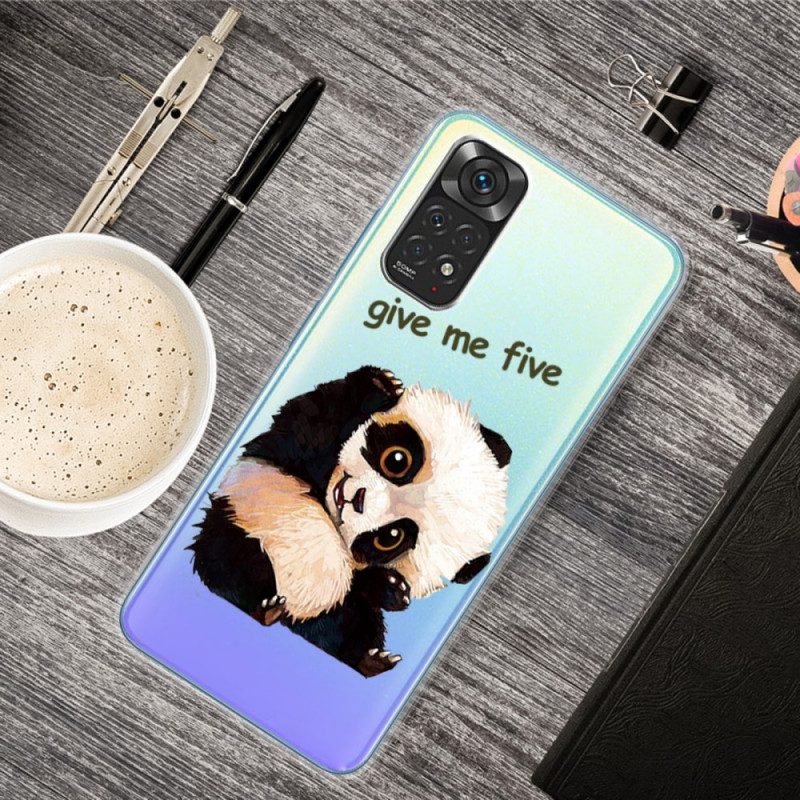 Skal För Xiaomi Redmi Note 11 / 11S Transparent Panda Ge Mig Fem