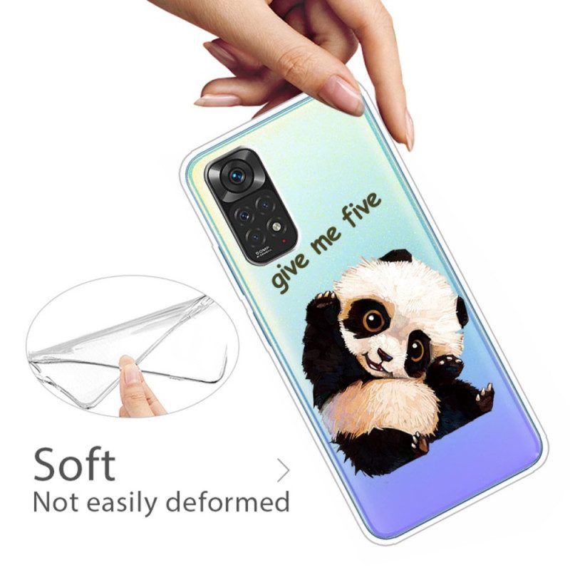 Skal För Xiaomi Redmi Note 11 / 11S Transparent Panda Ge Mig Fem