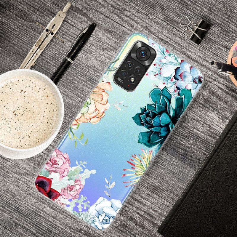 Skal För Xiaomi Redmi Note 11 Pro 4G / 5G Akvarellblommor