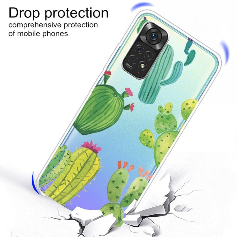 Skal För Xiaomi Redmi Note 11 Pro 4G / 5G Kaktus Akvarell