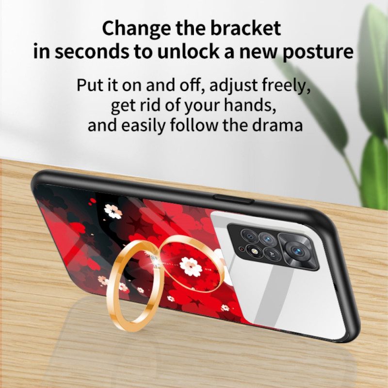 Skal För Xiaomi Redmi Note 11 Pro 4G / 5G Spegel Med Roterande Ring