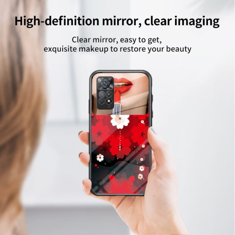 Skal För Xiaomi Redmi Note 11 Pro 4G / 5G Spegel Med Roterande Ring