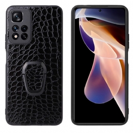 Skal För Xiaomi Redmi Note 11 Pro Plus 5G Crocodile Style Ring-stöd