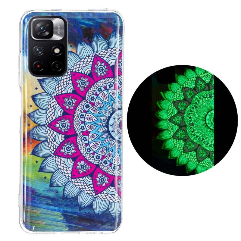 Skal För Xiaomi Redmi Note 11 Pro Plus 5G Fluorescerande Färgglada Mandala