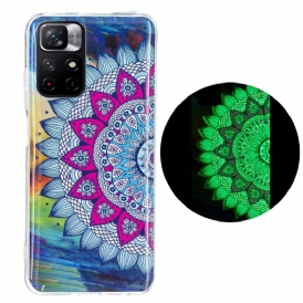 Skal För Xiaomi Redmi Note 11 Pro Plus 5G Fluorescerande Färgglada Mandala