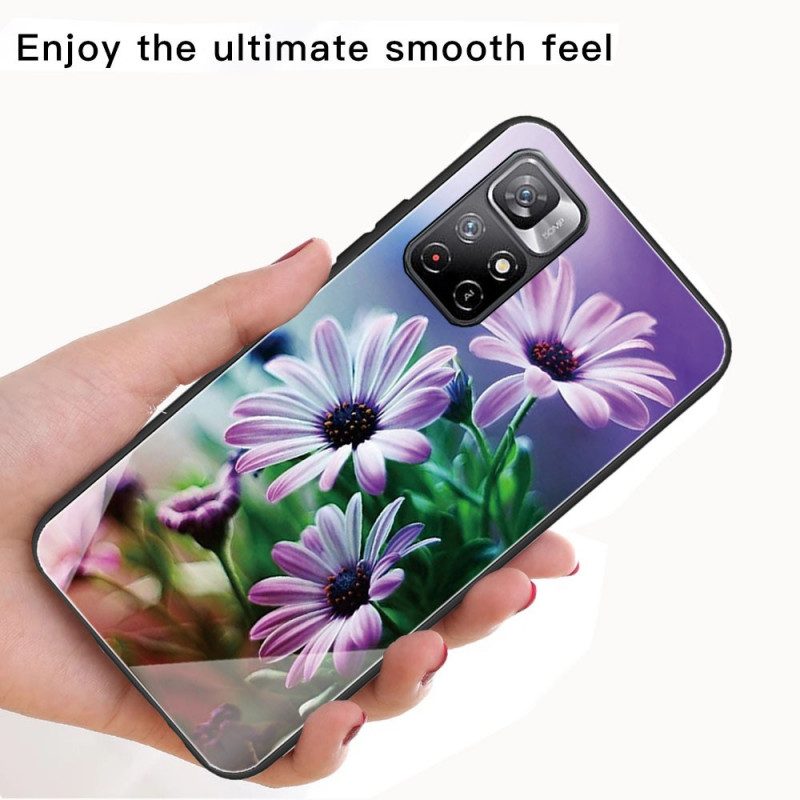 Skal För Xiaomi Redmi Note 11 Pro Plus 5G Härdat Glasblommor