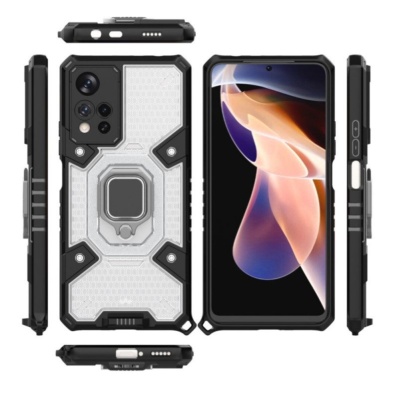 Skal För Xiaomi Redmi Note 11 Pro Plus 5G Honeycomb Med Ring