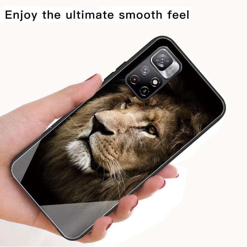 Skal För Xiaomi Redmi Note 11 Pro Plus 5G Lejonhuvud Härdat Glas