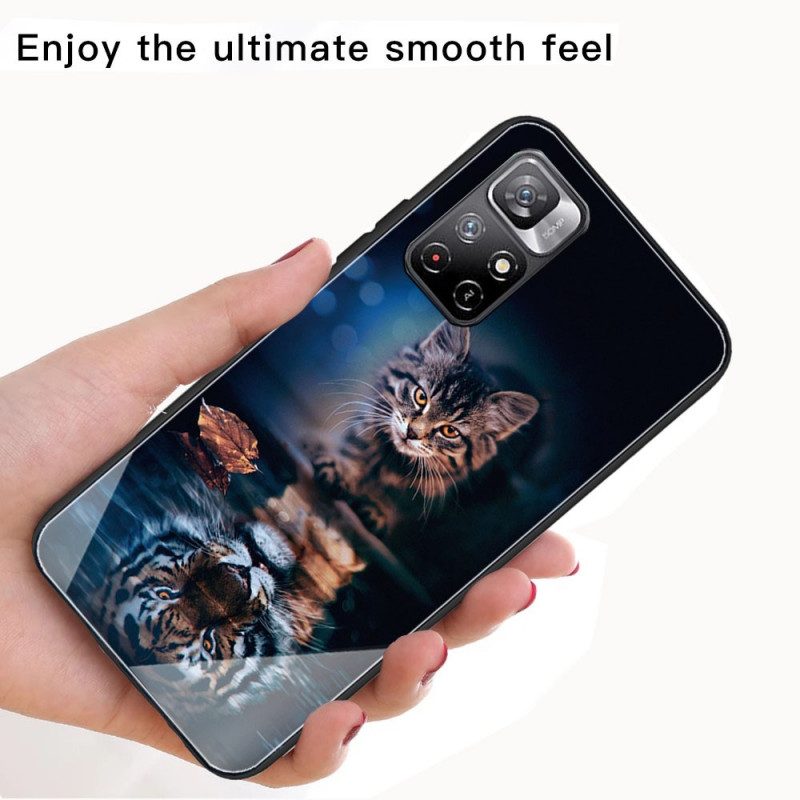 Skal För Xiaomi Redmi Note 11 Pro Plus 5G Min Tiger Härdat Glas