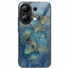 Skal För Xiaomi Redmi Note 13 4g Ginkgoblad Av Härdat Glas