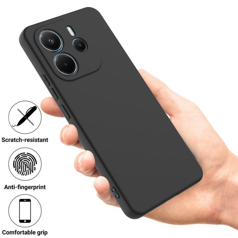 Skal För Xiaomi Redmi Note 14 4g Flytande Silikon Med Rem