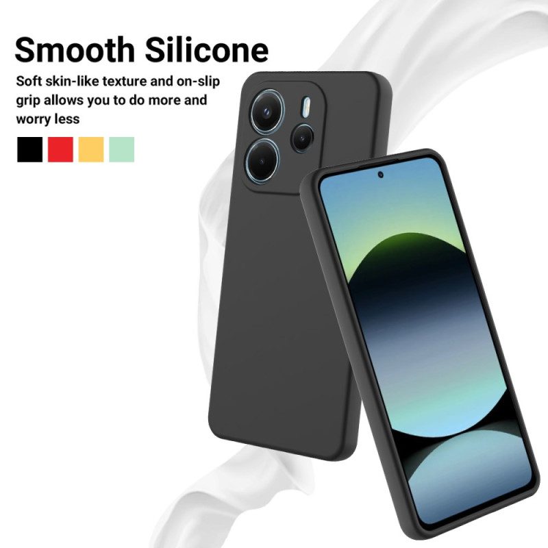 Skal För Xiaomi Redmi Note 14 4g Flytande Silikon Med Rem