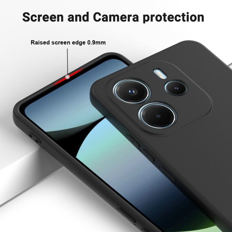 Skal För Xiaomi Redmi Note 14 4g Flytande Silikon Med Rem