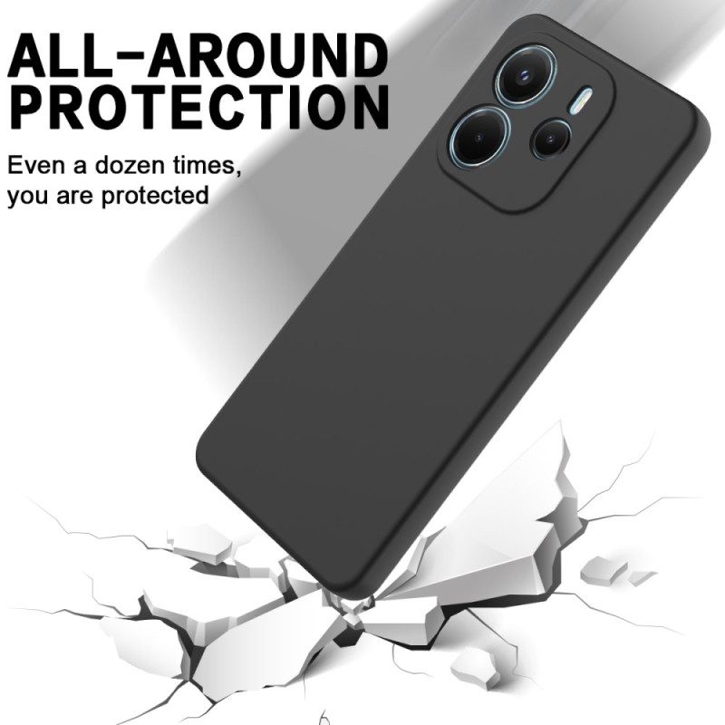 Skal För Xiaomi Redmi Note 14 4g Flytande Silikon Med Rem