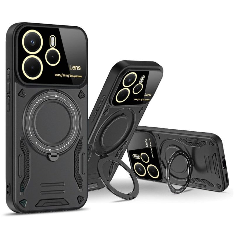 Skal För Xiaomi Redmi Note 14 4g Magnetisk Roterande Stativ