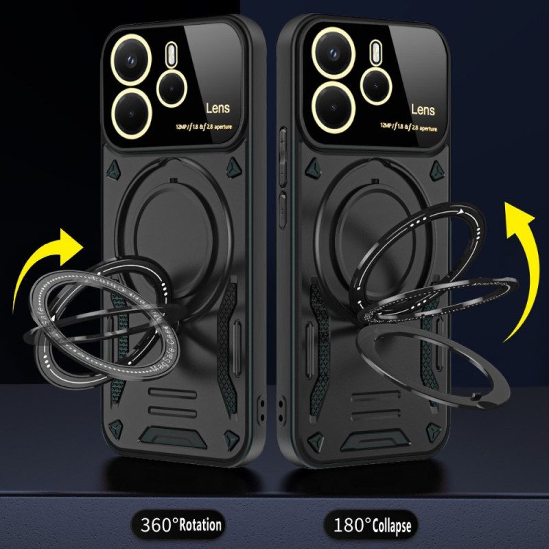 Skal För Xiaomi Redmi Note 14 4g Magnetisk Roterande Stativ