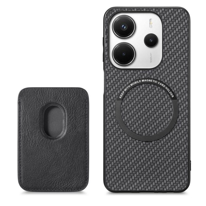Skal För Xiaomi Redmi Note 14 5g Avtagbar Magnetisk Korthållare