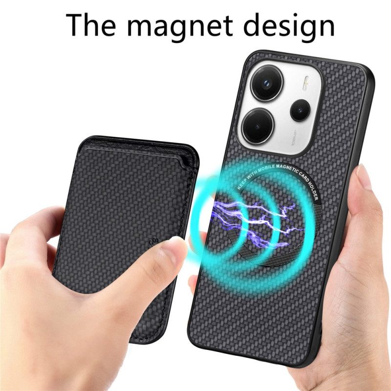 Skal För Xiaomi Redmi Note 14 5g Avtagbar Magnetisk Korthållare