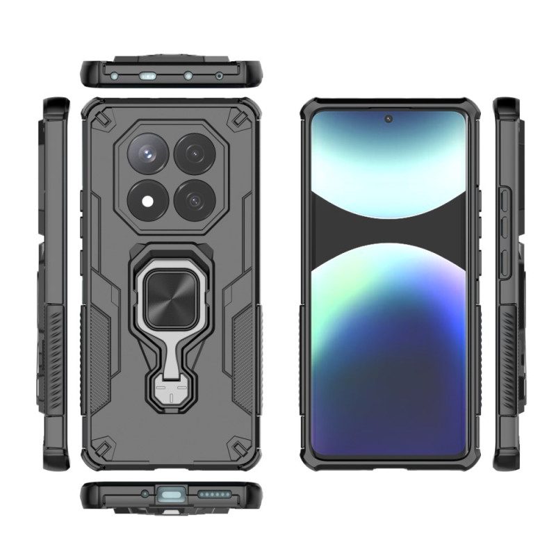 Skal För Xiaomi Redmi Note 14 Pro 4g Ultratålig Med Roterande Stativ