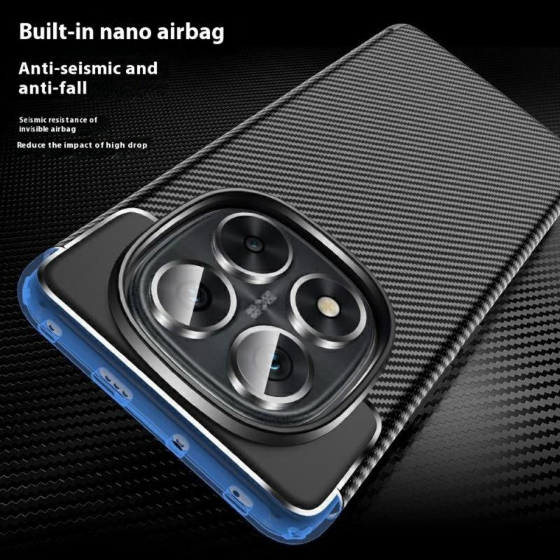 Skal För Xiaomi Redmi Note 14 Pro 5g Klassisk Kolfiber