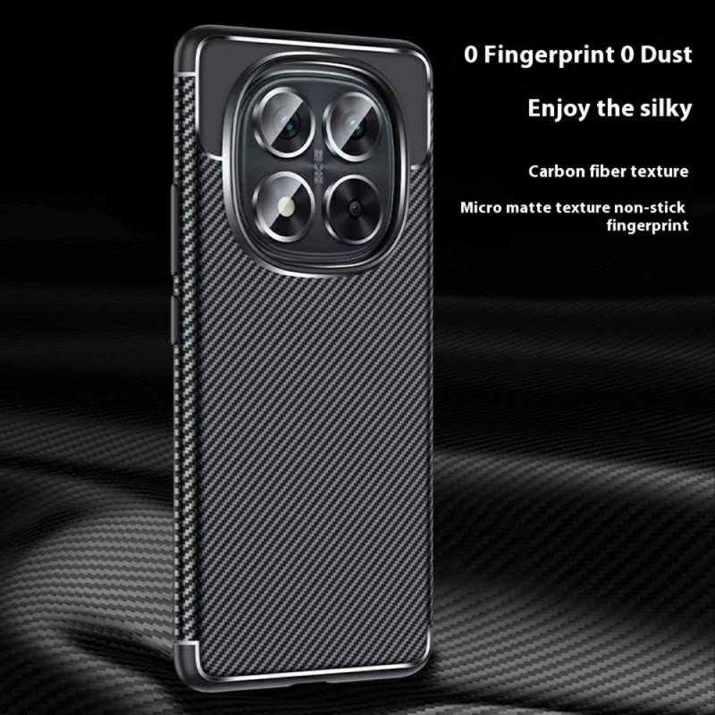 Skal För Xiaomi Redmi Note 14 Pro 5g Klassisk Kolfiber